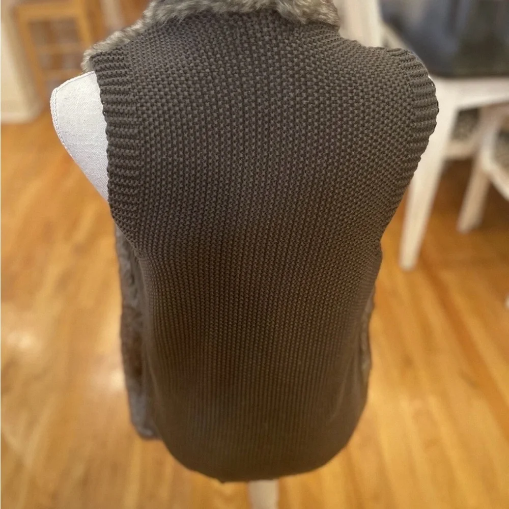 Maurices Brown Faux Fur Vest